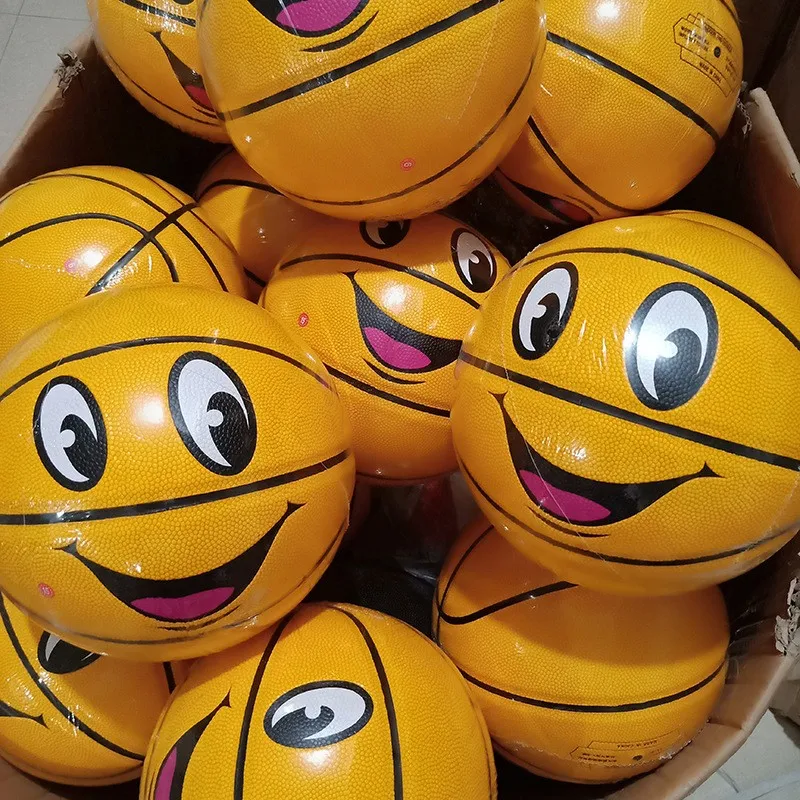basketball manufacture custom stress balls no minimum yellow smile basket ball