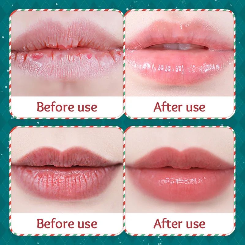 4 Pack Christmas Lip Balms Gift Set Moisturizing Repairing Smoothing Petroleum Jelly Lip Balm Moisturizer for Dry Cracked Lips