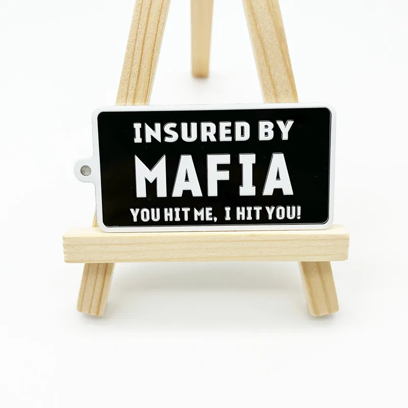 Custom High Quality Manufacturer Customized Printed Metal Tin Sign Car Number Aluminum License Plate