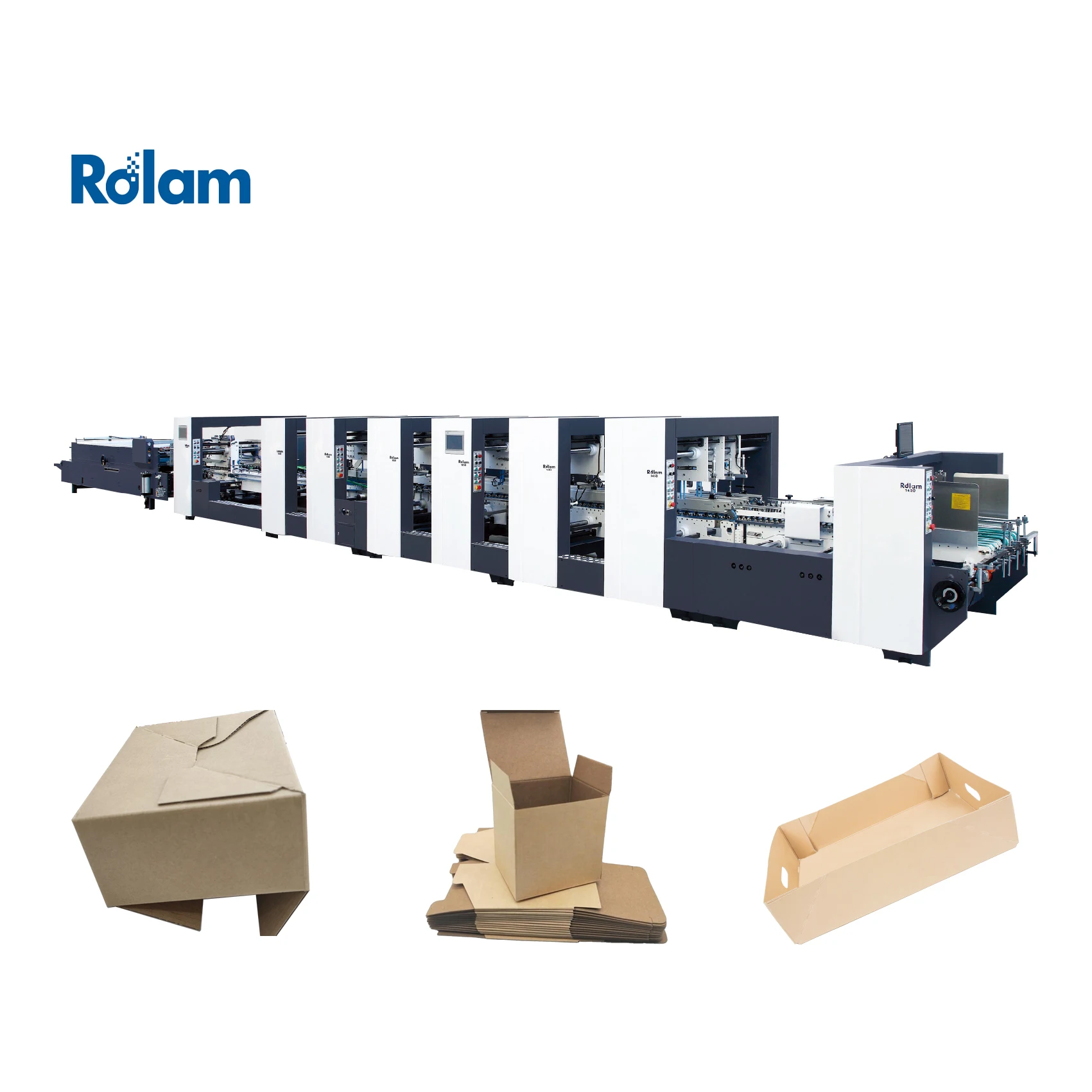 Four Six Points Automatic 4&6 Corner Folder Gluer Paper Box Folding Carton Gluing Former Machine