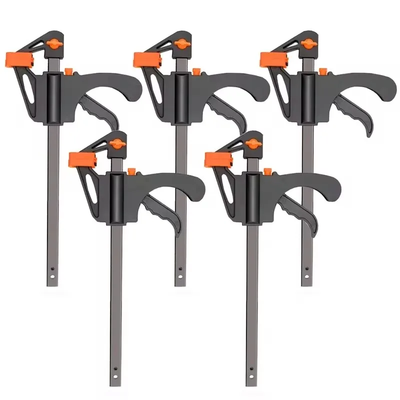 4 Inch Quick Ratchet Release F Clamp Heavy Duty Wood Working Work Bar Clamp Clip Set Reverse clamping Woodworking Tool