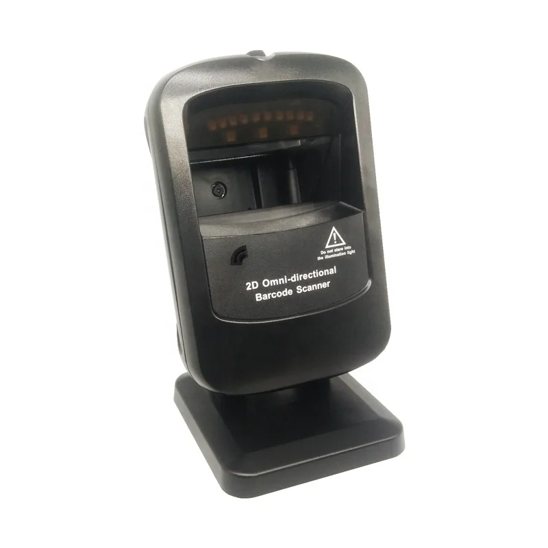 2D QR Scan High Speed Hands-free Automatic Omnidirectional 2D Desktop Barcode Scanner For Supermarket