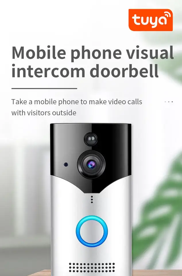 Smart Door Bell WIFI Camera Door Bell Built in Battery Wireless APP Control Vision Doorbell