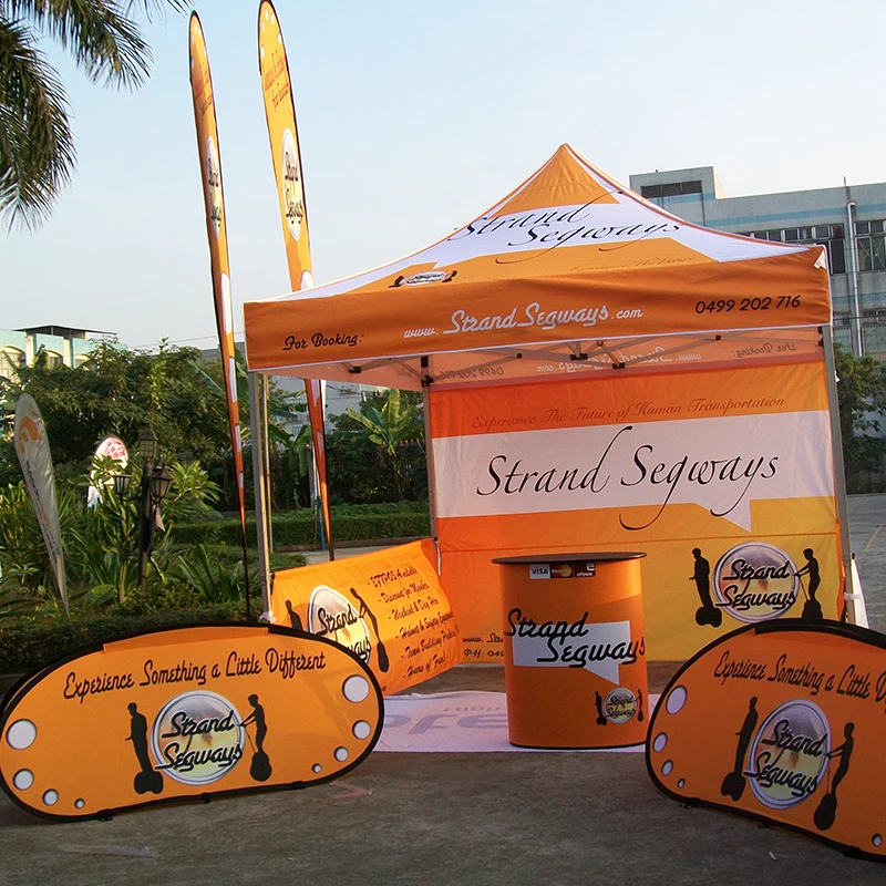 China Suppliers 100% Polyester Fabric Display Stand Roll Up Horizontal And Vertical Flying Banner Stand