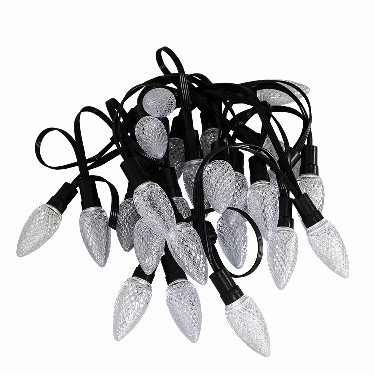 5 В 12 IP68 C9 Пиксельная Светодиодная лампа SK6812 GS8208 программируемая индивидуально Адресуемая светодиодная Рождественская лампочка