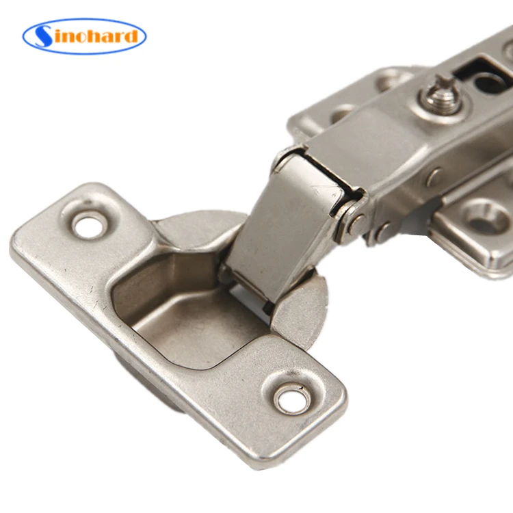 SINOHARD Cabinet Hydraulic Adjustable Mounting Concealed Hinges Soft Closing Nickel-Plated Steel Hinge