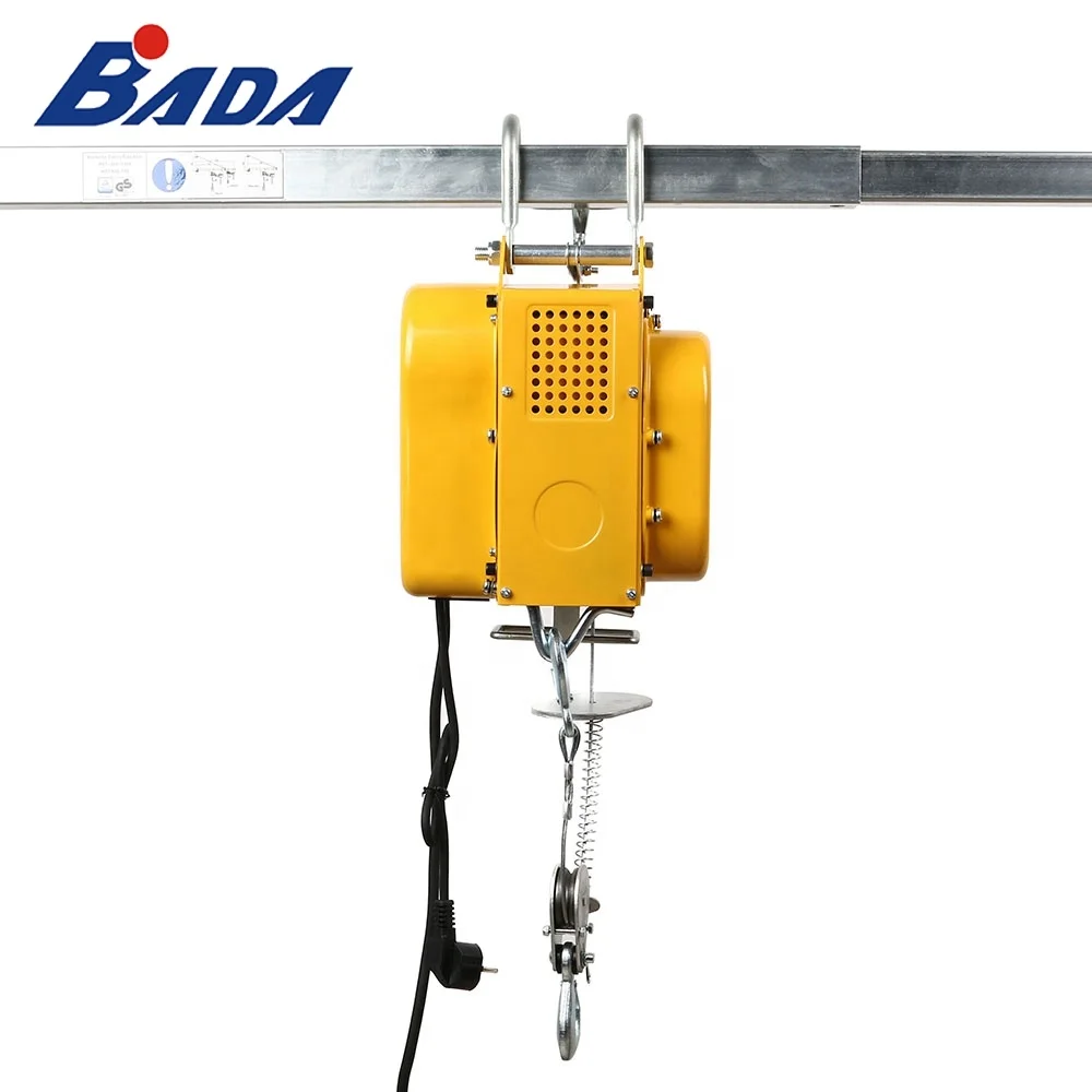 100/200kg Portable AC 230V 50 HZ suspension small mini electric winch hoist
