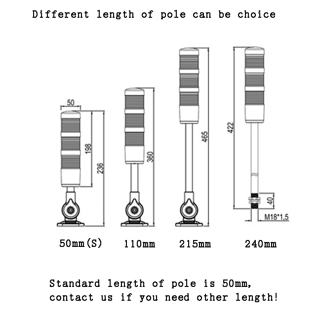 amber warning light alert light for cnc machine