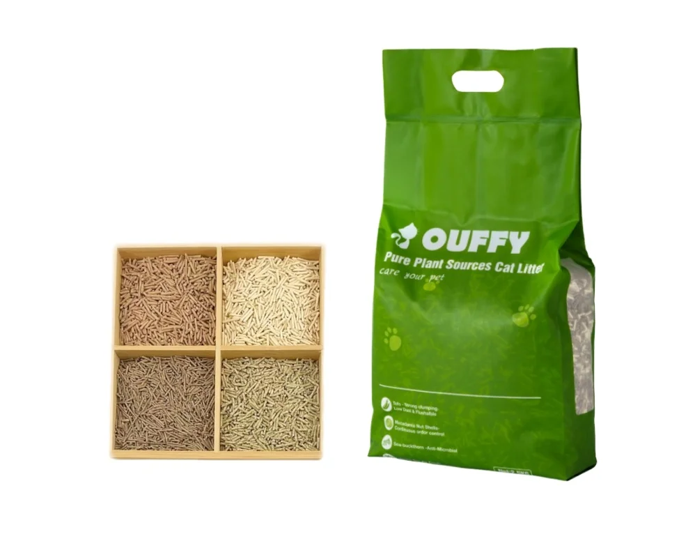 Super Mixed Tofu Cat Litter Natural Plant-Based Cat Litter 2mm pellet