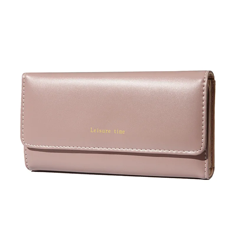 Hot New clutch wallet Korean version long three-fold handbag wholesale ladies card wallets leather