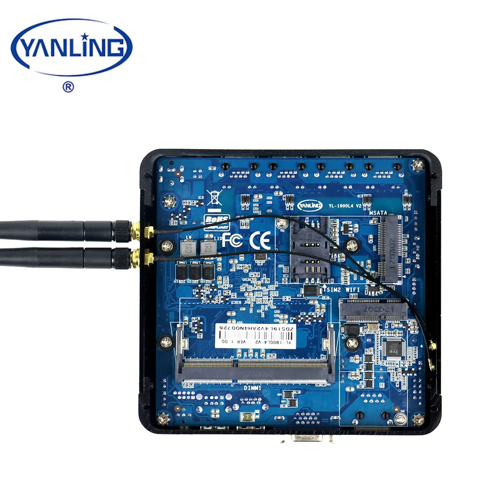 Брандмауэр системный блок Intel J1900 nano безвентиляторный мини ПК Pfsense маршрутизатор сервер с 4Lan