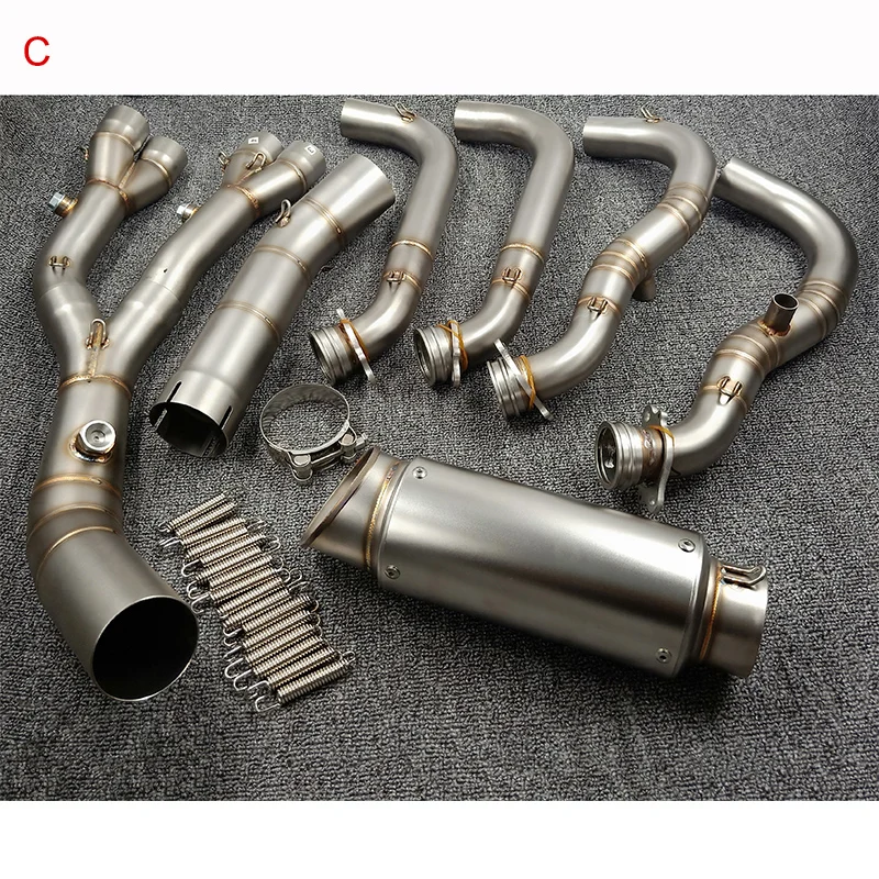 Motorcycle Exhaust For Bmw S1000RR 2010 ~2018 Full Modified Exhaust System S1000R Front Mid Link Muffler Pipe