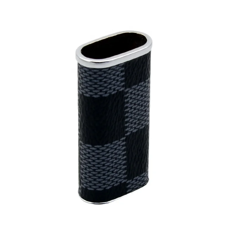 Butane bamboo custom logo petrol lighter sleeve gas gold metal lighter case metal lighter sleeve Custom Metal Case Cover Holder
