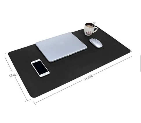 Multi-functional High-quality Ultra Thin Waterproof PU Leather Mouse Pad Dual Use Desk Writing Mat for work
