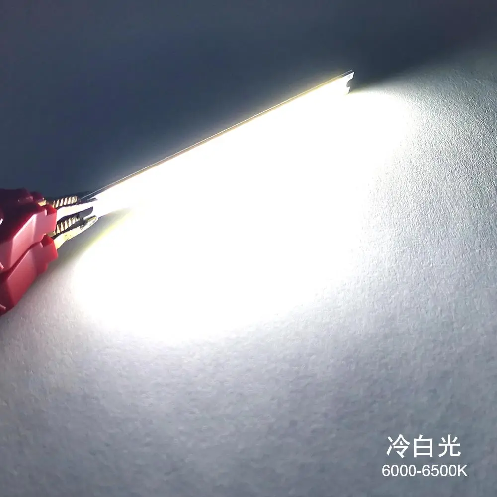 100x8mm COB LED Light Strip 12V 5W Warm Natural Cold White LED Chip for Car Table lamp Working Lights DIY 100mm 10cm COB Bar