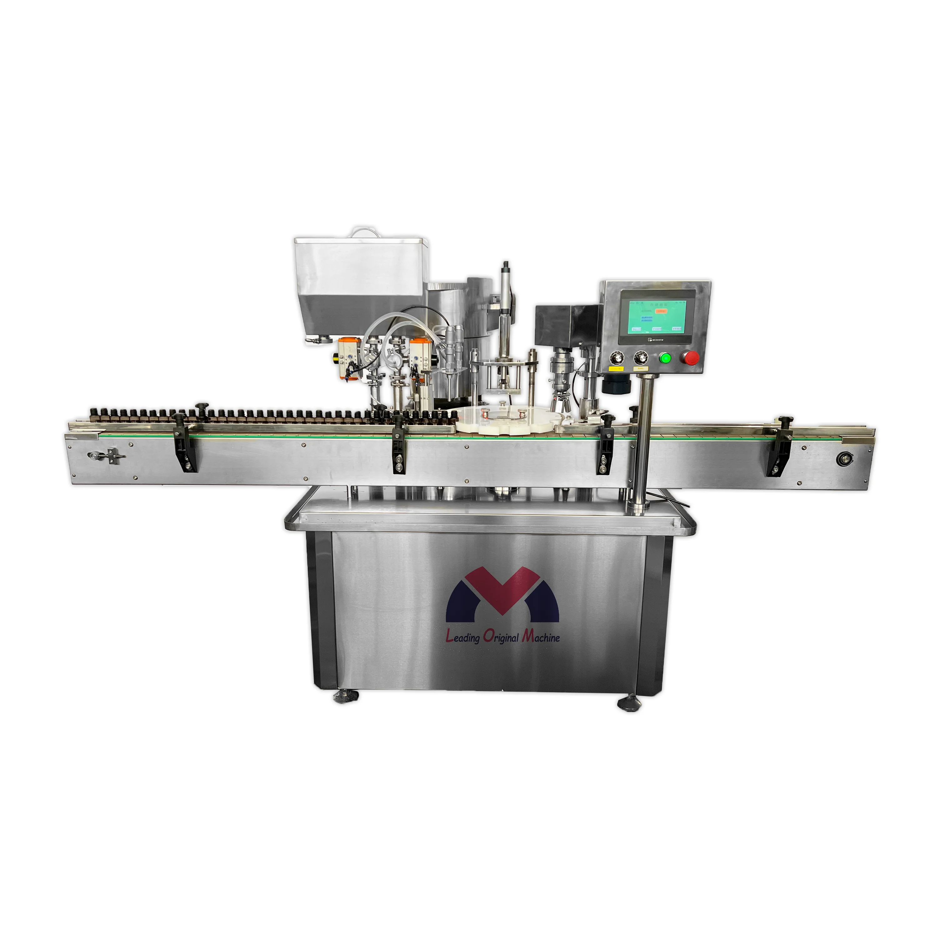 Automatic Bottling Filling Machine Durable use for Anti Corrosion Viscous Hot Liquid Soap with Conveyor Belt Mixer and Heater