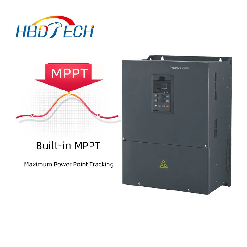Усовершенствованный 3-фазный инвертор солнечного насоса HBDTECH PV550 0 75 кВт со встроенным контроллером MPPT