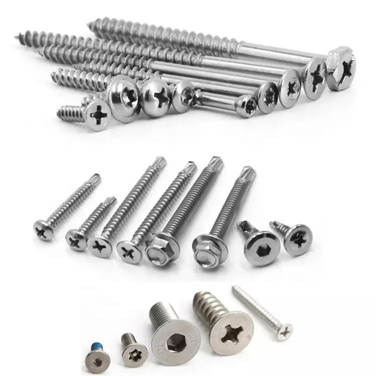 Винт-Антивор из нержавеющей стали, винт torx, самосверлильный винт tek