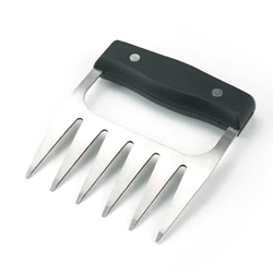 Hot Selling Bbq Tool Shredding Forks Barbecue Stainless Steel Meat Shredder Claws With Plastic Handle Bbq Creative Tool