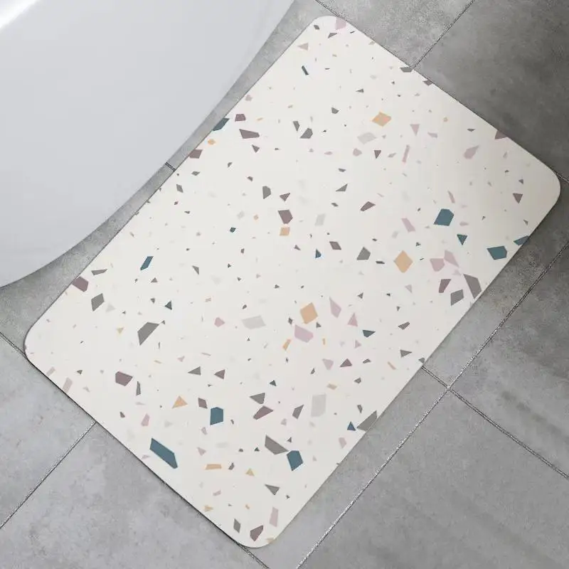 Fast dry  diatomite earth mat  Shower Rugs Bathroom Carpet  for home