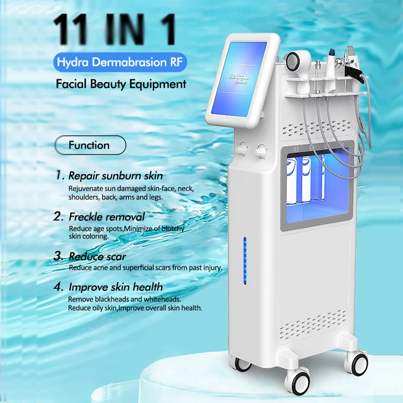 10 In 1 Professional Medic Skin Rejuvenation Microdermabrasion Hydrodermabrasion Oxy Facial Machine