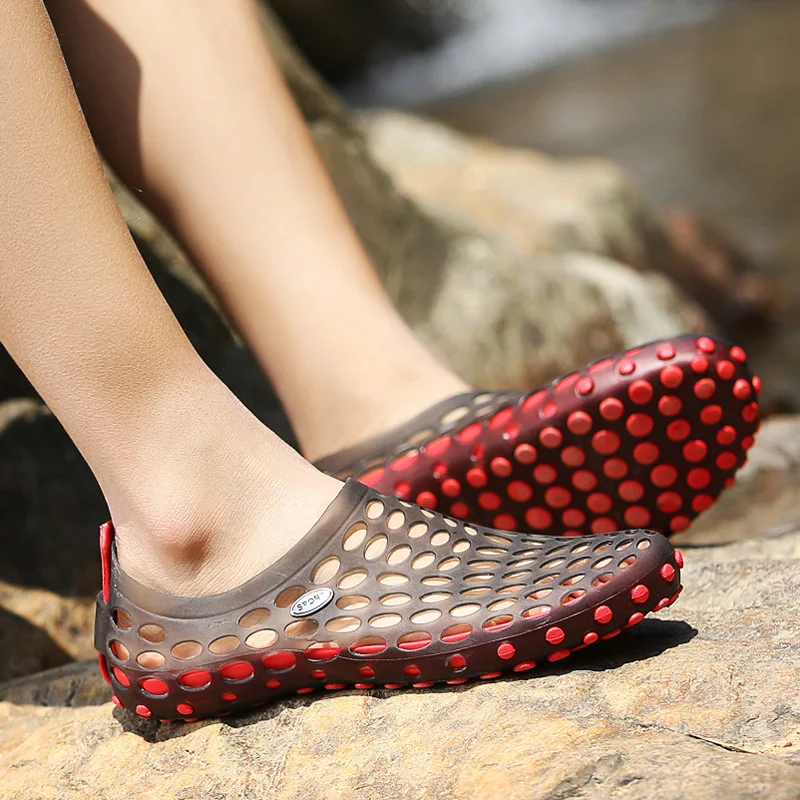 Mens Womens Garden Clogs Lightweight Breathable Outdoor Beach Sandals Jelly PVC shoes