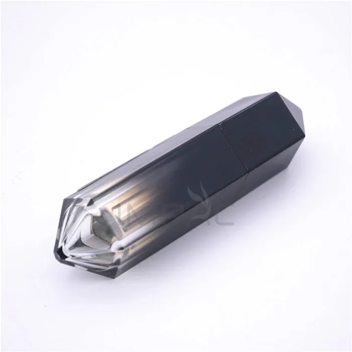 Gradient black luxury lipstick containers and packaging for lip balm