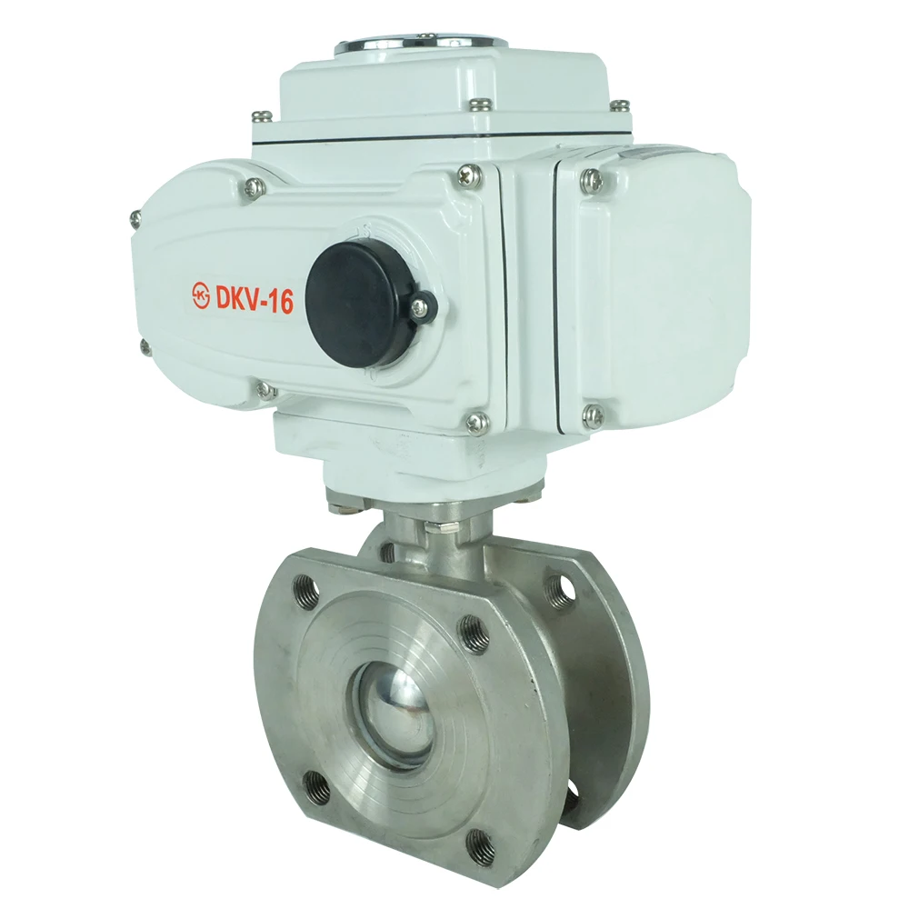 DKV DN40 2 дюймов 24V DC Италия ультратонкий межфланцевый клапан фланцевый ss304 из нержавеющей стали с электроприводом