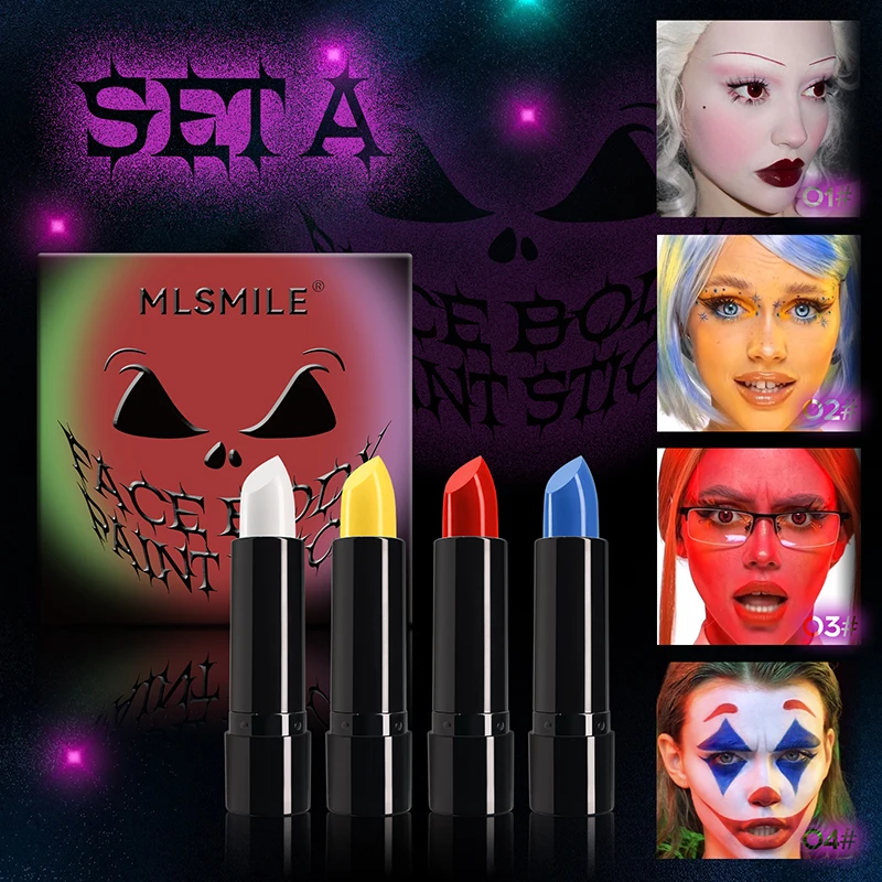 8 Colors Vintage Matte Halloween Lipstick Set High Pigmented Velvet Black Lip Stick Lip Stain Vampire Color For Cosplay