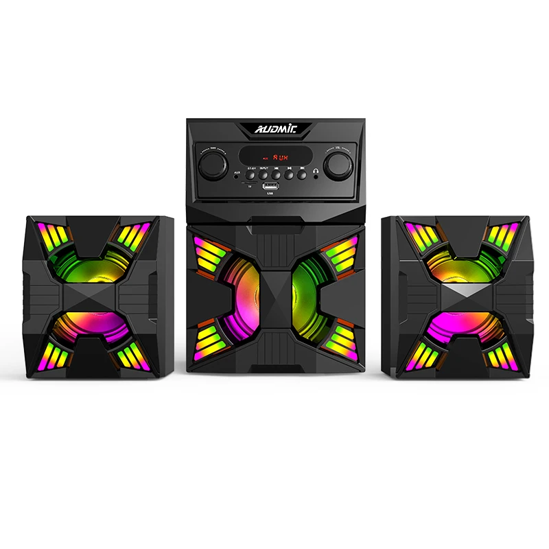 PC Game Speakers Exquisite Structure Manufacturing 2.1CH Multimedia Speakers Audio System Sound