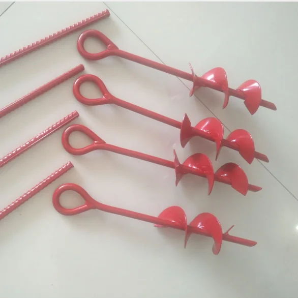 
Powder Coated Helix Ground Earth Auger Anchor 