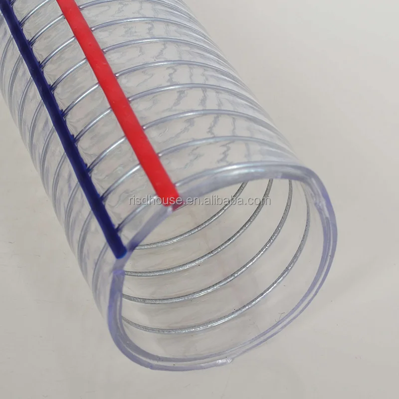 Risd Trade Assurance Professional Design 32Mm Pvc Spiral Steel Wire Reinforced Flexible Hose Pipe