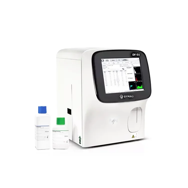 DF51 10.4 Inch Small Blood Cell Counter Dual channel 5-Part Intelligent Automated Hematology