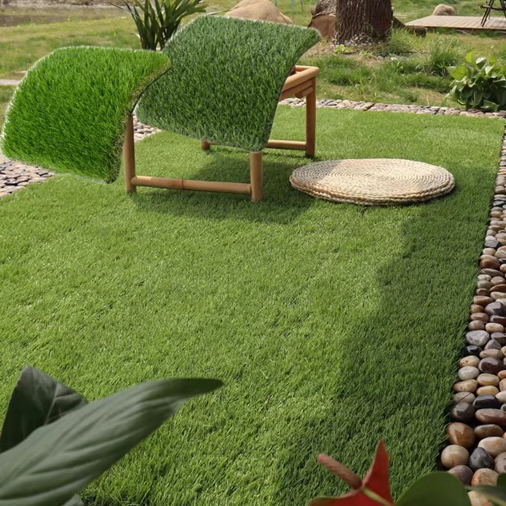 Natural And Realistic Green Artificial Turf Artificial Grass Outdoor Grass  Synthetic Green Artificial Turf For Garden