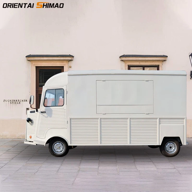 Street Multifunctional Electric Fast Food Truck Mobile Hot Dog Food Cart Snack Food Trailer With Full Kitchen