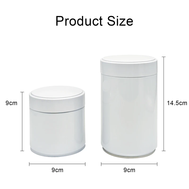 Custom High Quality Multi Colored Food Grade Tin Can For Matcha Coffee Metal Canister Packaging Spice Tea Storage Cans