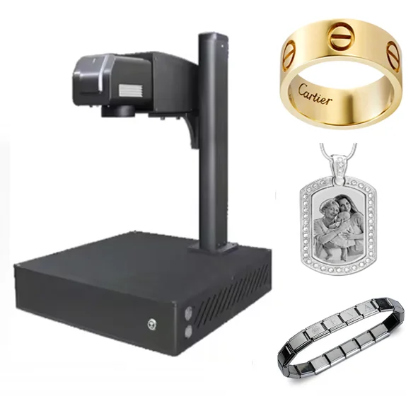 Portable Desktop Laser Engraving Marking Machine Logo Pattern Stamping Machine for Metal Business card