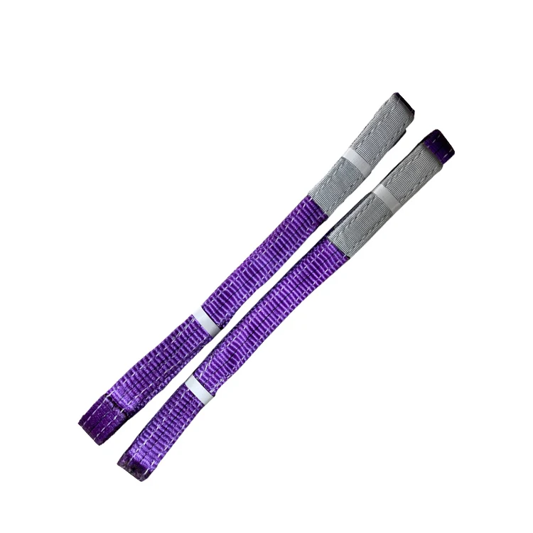 Customized Working Load 2T Width 60mm Length 2m Color Green polyester webbing sling