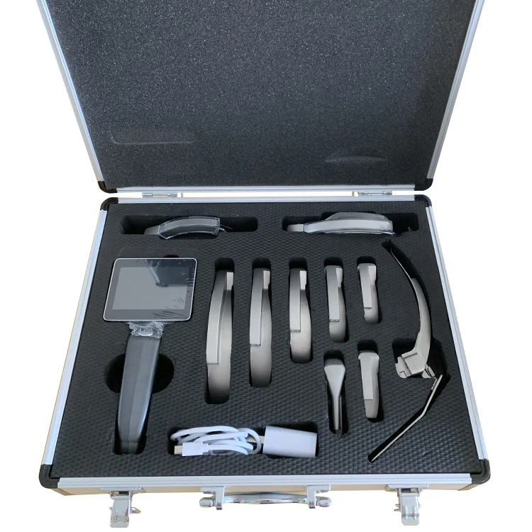 Portable Video Laryngoscope with Stainless Reusable Blade for Surgical