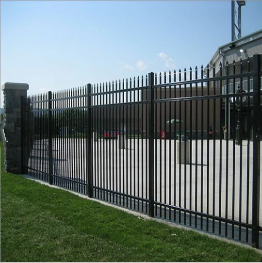 High Quality Modern Design Aluminum And Steel Fence Welded Picket Finials Aluminum Fence Panels With Black Powder Coated