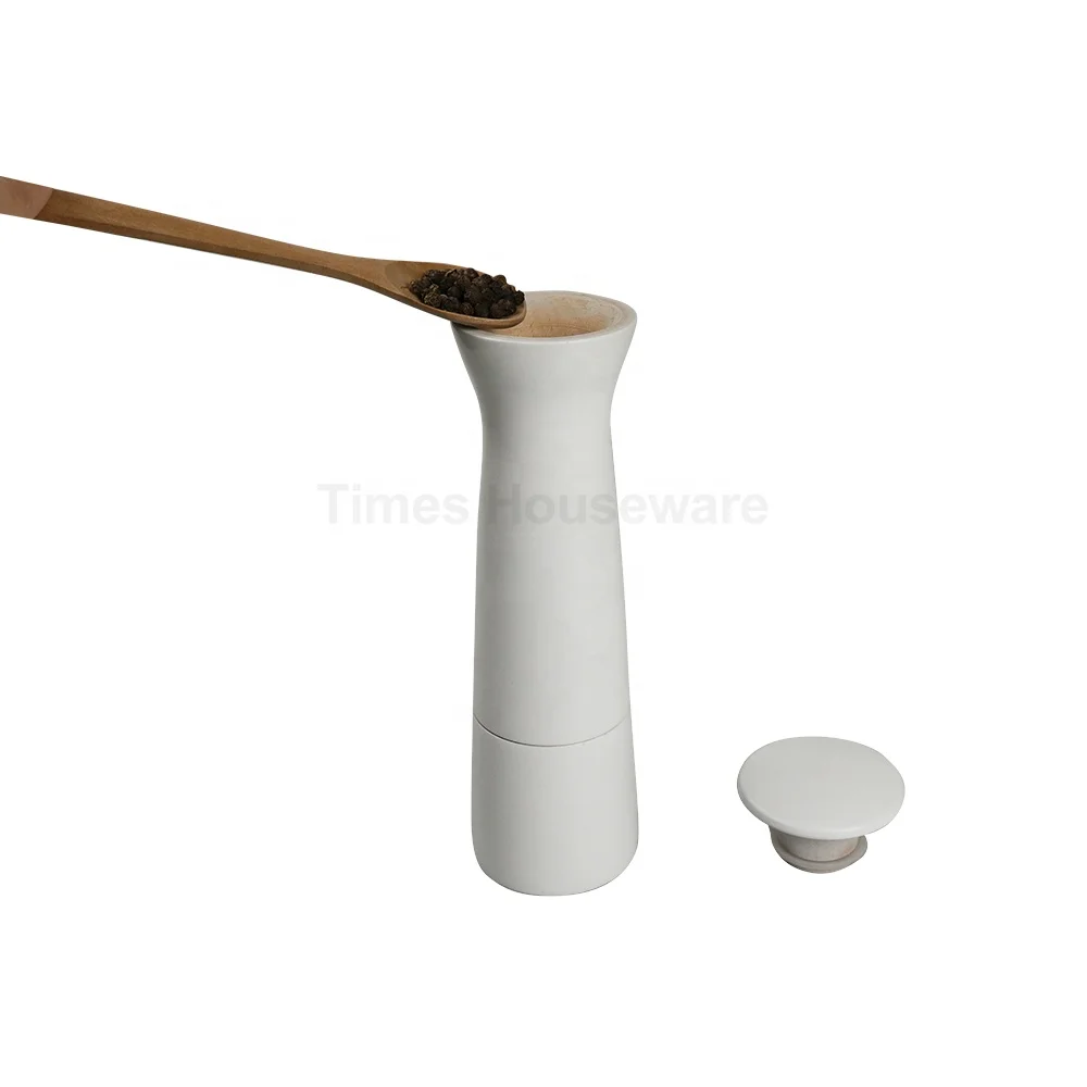 
Beech Wood Bottle Shaped Salt And Pepper Grinder Set 