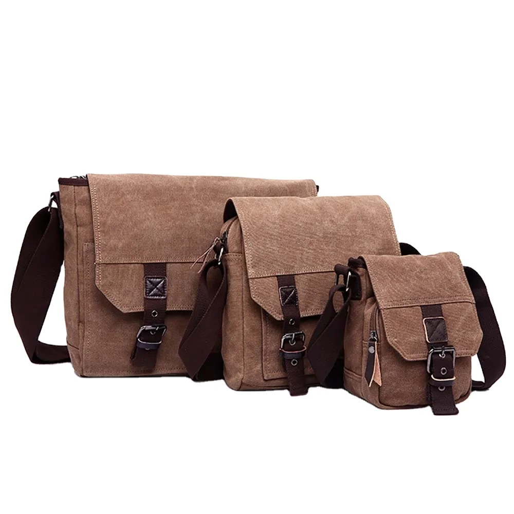 ZUOLUNDUO Wholesale Custom Messenger Bags For Men Canvas Leisure Shoulder Messenger Bag