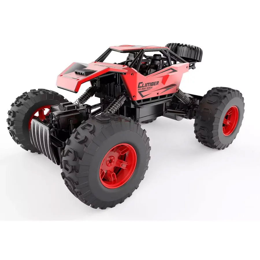 2.4G 1:12 Window Box Red Blue Alloy Body Bigfoot Remote Control Monster Truck RC 4x4 Crawler for Children