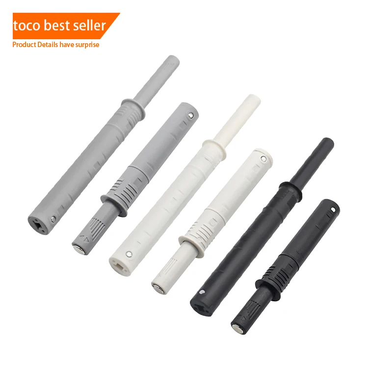 Soft Close Door Opener Conceal Cabinet Plastic Push Open System Magnetic Door Catch Push To Open Damper