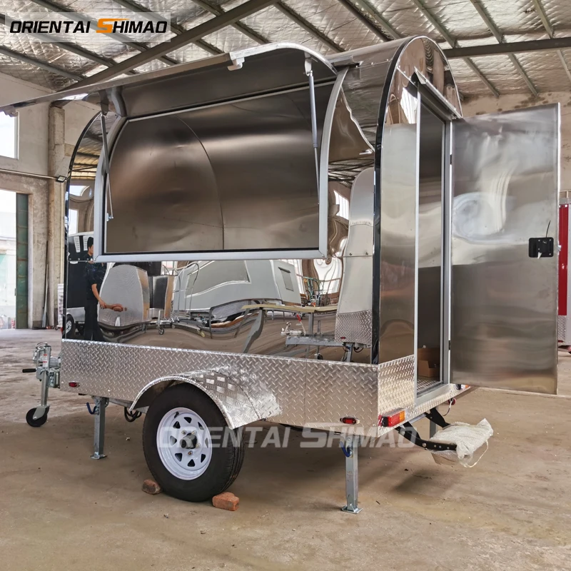 Oriental shimao kebab coffee vendor towing supplies support mobile electric rickshaw small food cart