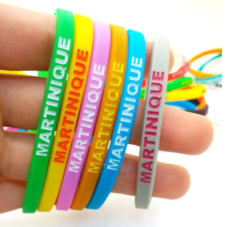 Promotional Colorful Rubber Basketball Bracelets Personalized Wrist Band Custom Sports Silicone Wristband / Silicone Bracelets