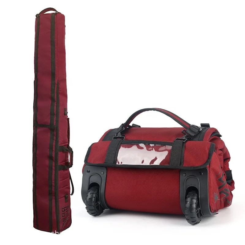 OEM Roll-up Ski Bag Waterproof Full Padded Ski Travel Bag with Handles Western Winter Time Fun Outdoor Outer Package Charge Snow