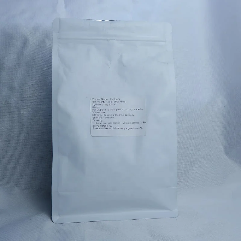 Wholesale Natural Chinese Loose Orange Dried Easter Lily Flower Herbal Tea In Bags