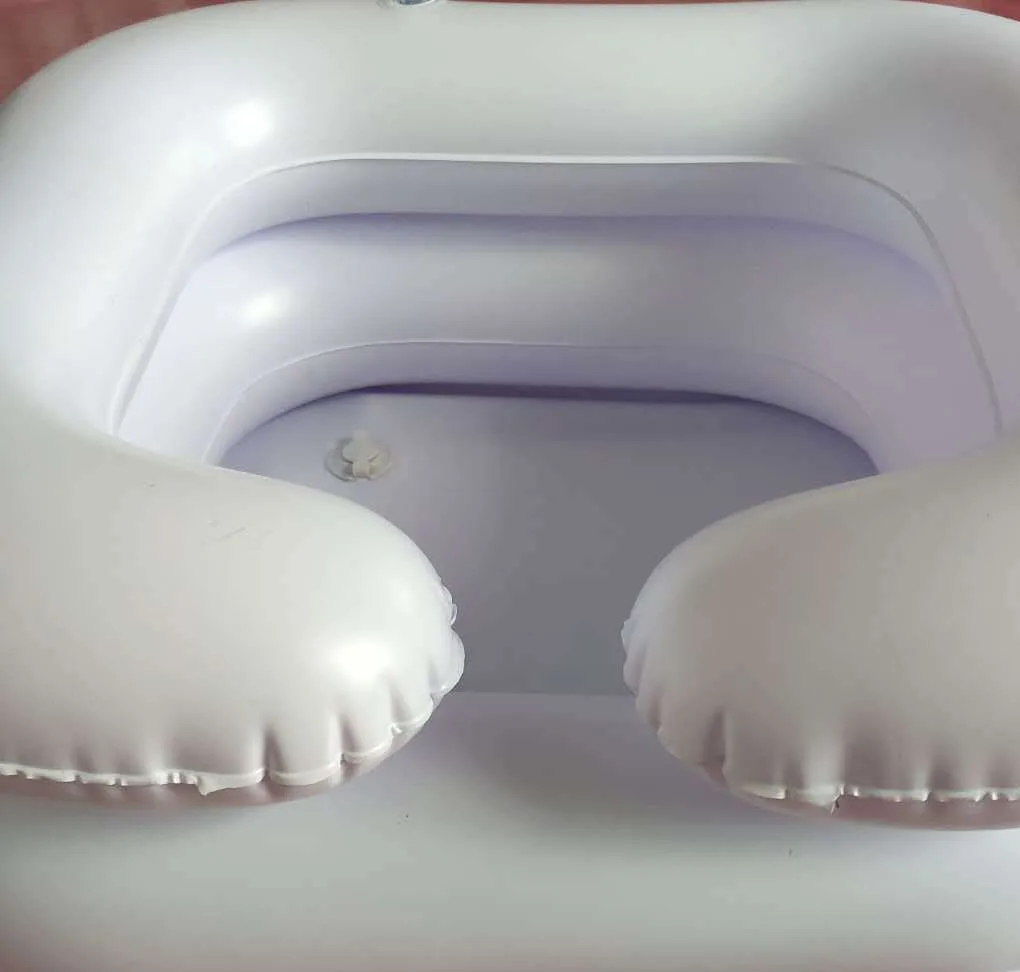 Disability aids PVC Inflatable hair wash basin portable hair wash basin shampoo basin