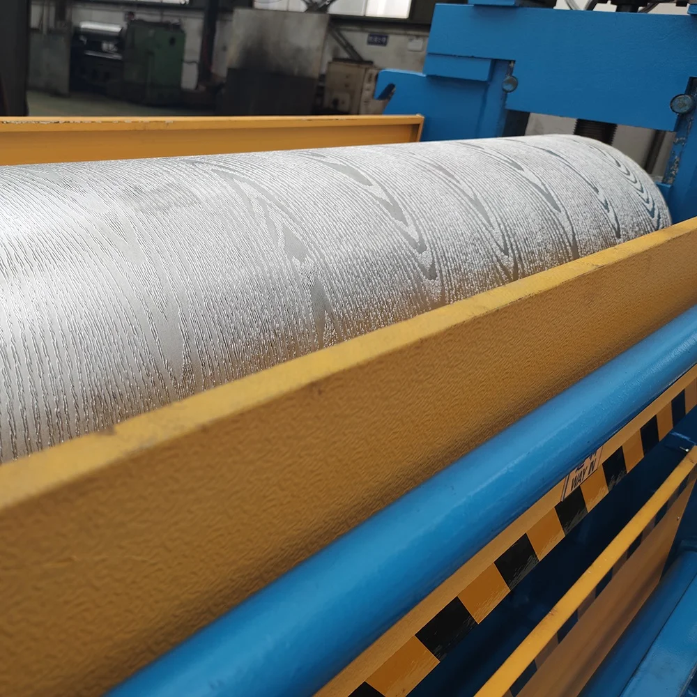 Aluminum plate wood grain embossing machine one side embossing machine Wood Roller